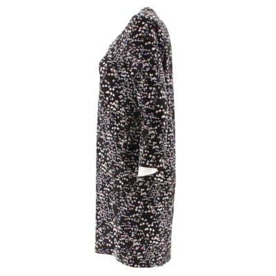 Robe courte noire imprimée florales - femme - Mango - taille M Bon état - Vue 3 - 